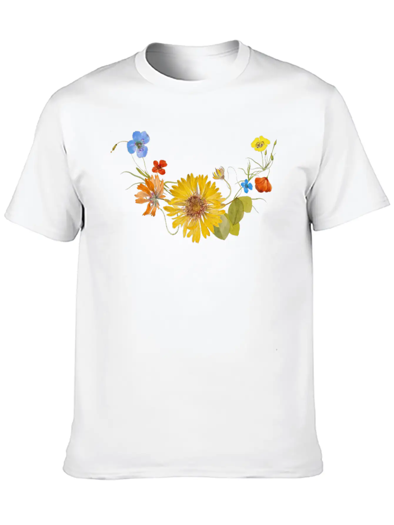 Flower Stylish Everyday T-Shirt – Unisex Basic Cotton Tee