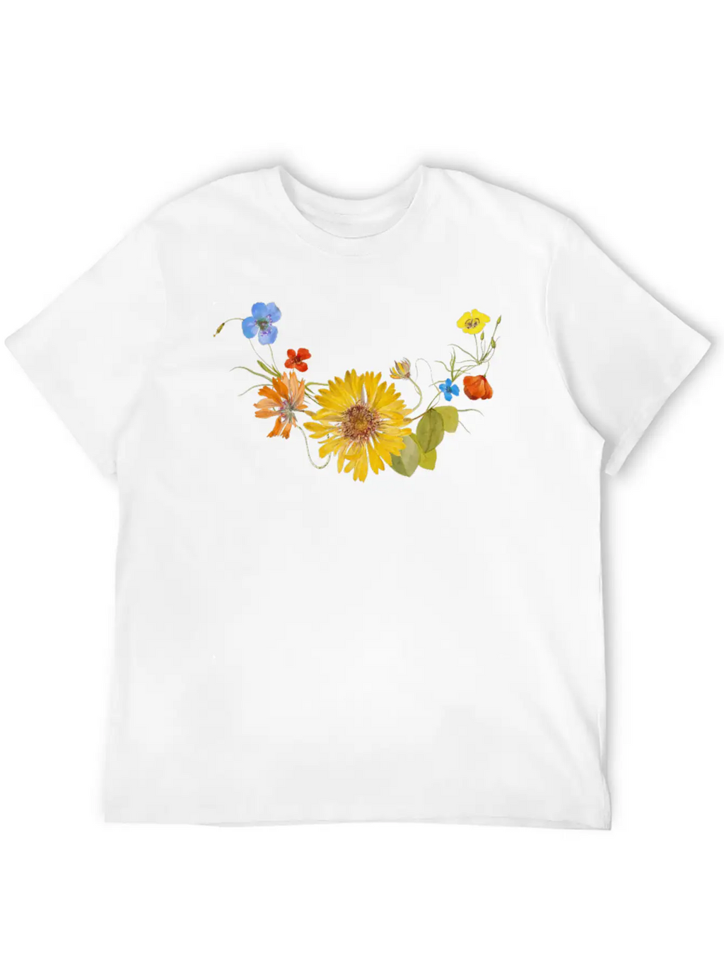 Flower Stylish Everyday T-Shirt – Unisex Basic Cotton Tee