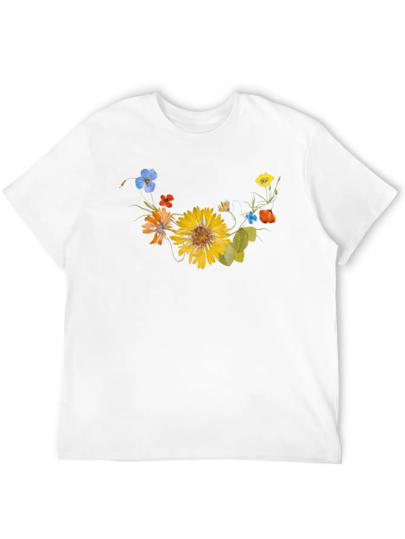 Flower Stylish Everyday T-Shirt – Unisex Basic Cotton Tee