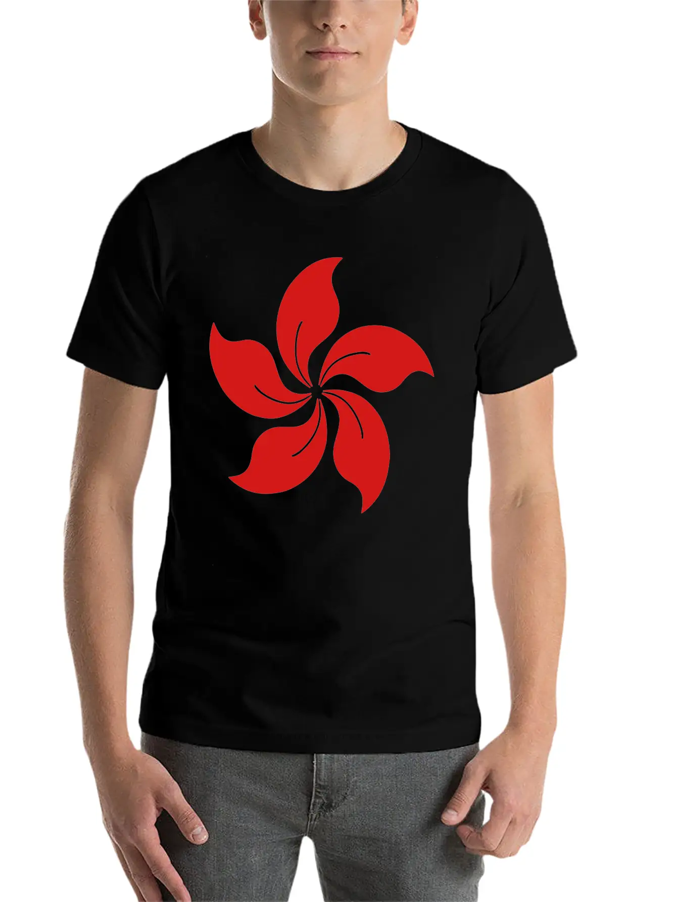 Flower Unisex Casual T-Shirt – Clean Design For Daily Comfort