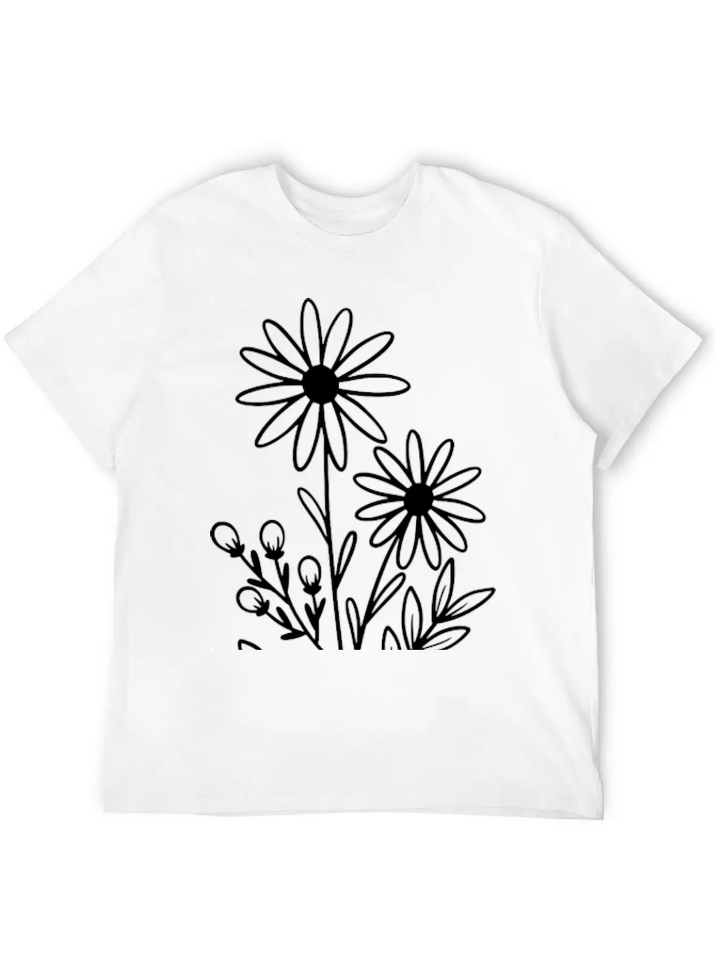 Flowers Basic Graphic T-Shirt – Daily Comfort In Soft Cotton