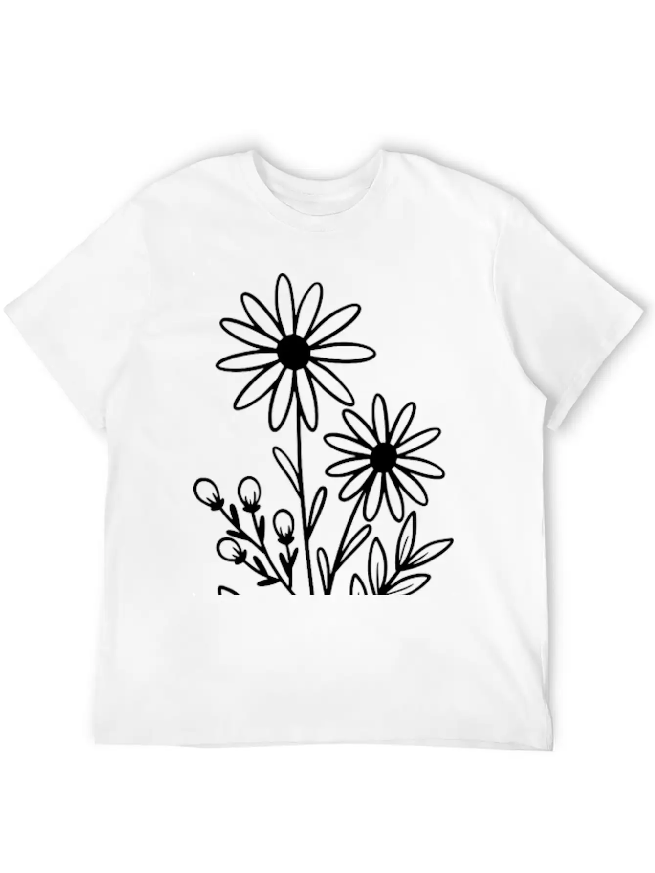 Flowers Basic Graphic T-Shirt – Daily Comfort In Soft Cotton