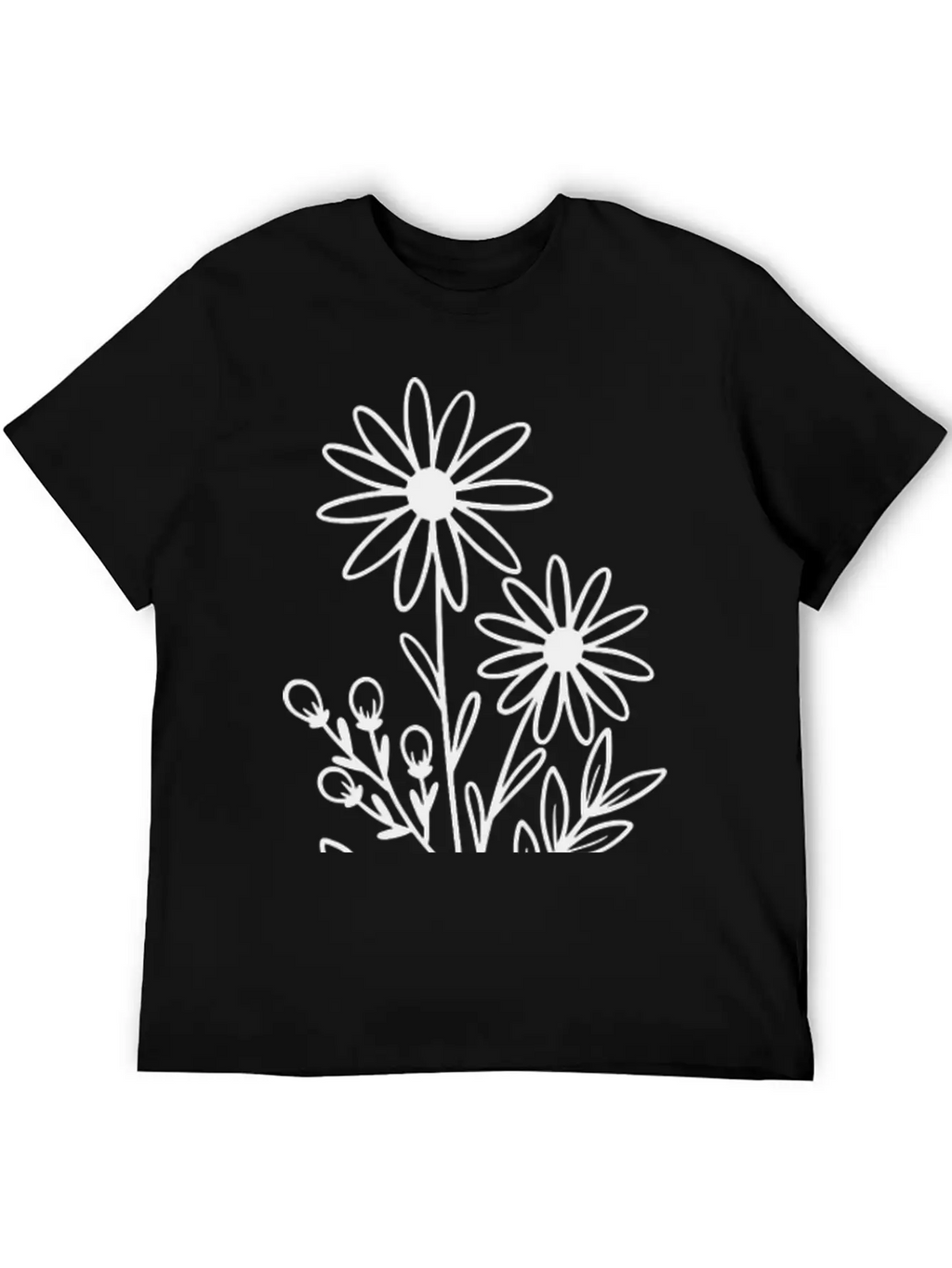 Flowers Basic Graphic T-Shirt – Daily Comfort In Soft Cotton
