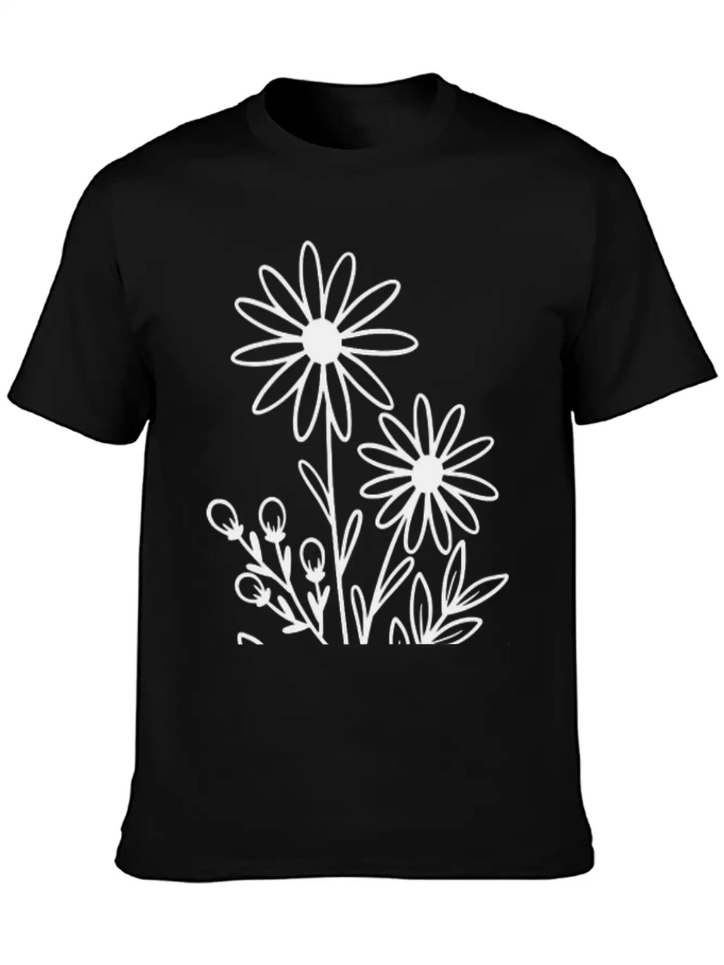 Flowers Basic Graphic T-Shirt – Daily Comfort In Soft Cotton