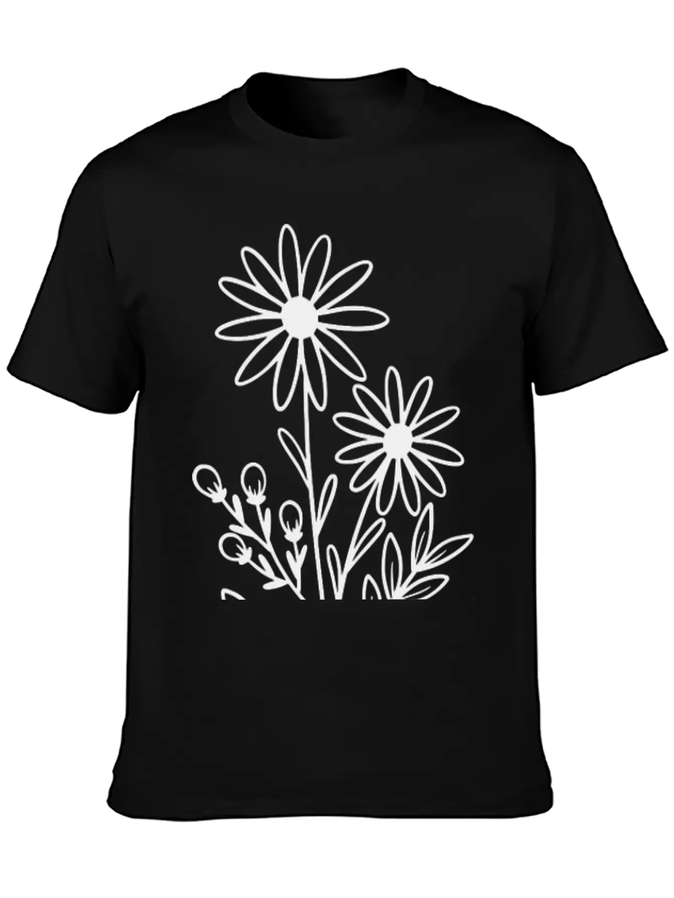 Flowers Basic Graphic T-Shirt – Daily Comfort In Soft Cotton
