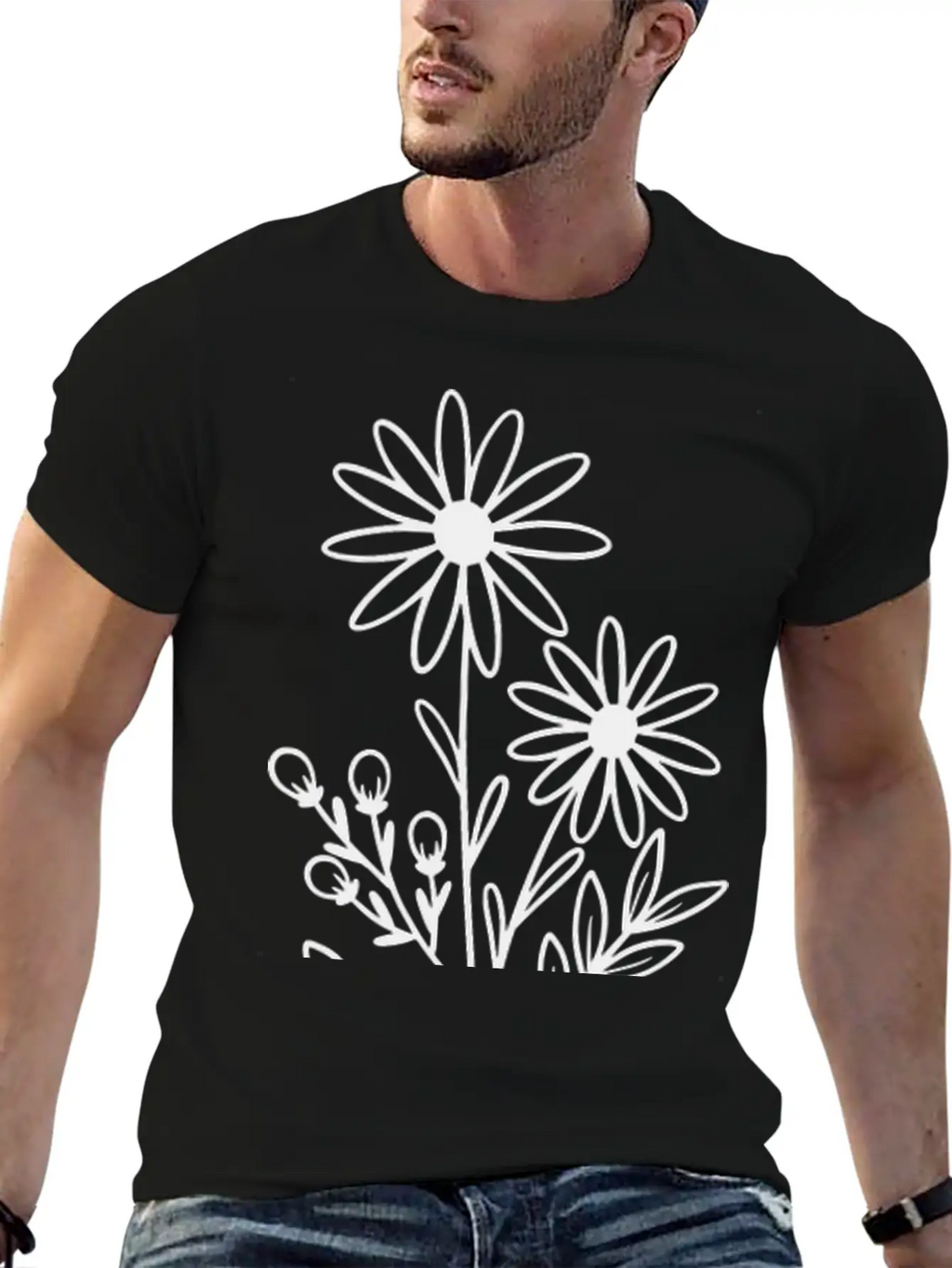 Flowers Basic Graphic T-Shirt – Daily Comfort In Soft Cotton