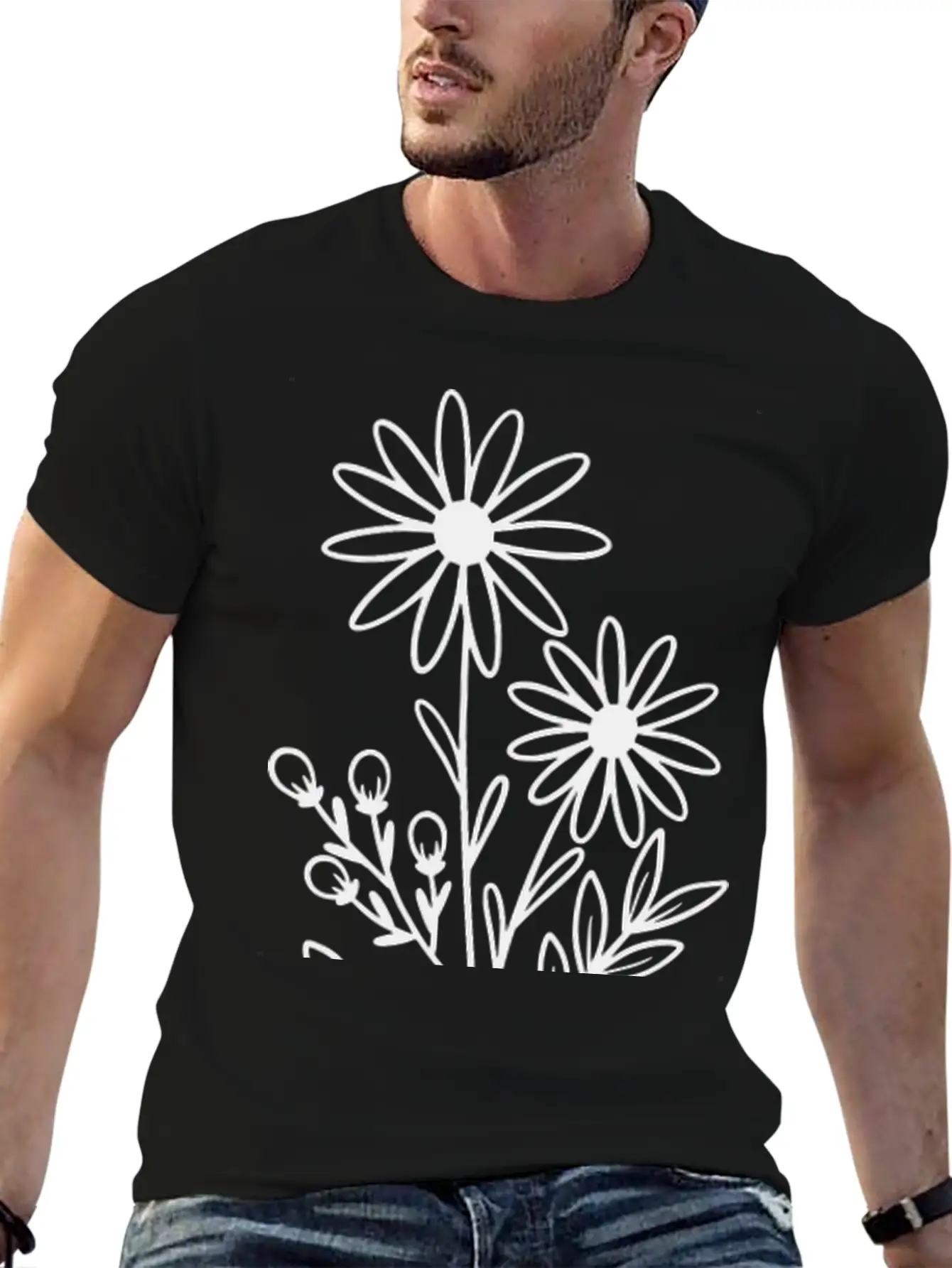Flowers Basic Graphic T-Shirt – Daily Comfort In Soft Cotton