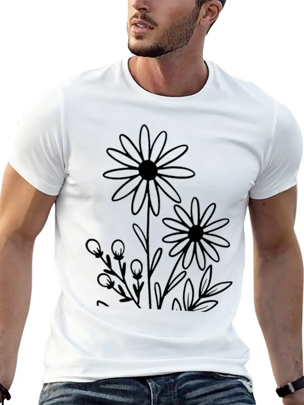 Flowers Basic Graphic T-Shirt – Daily Comfort In Soft Cotton