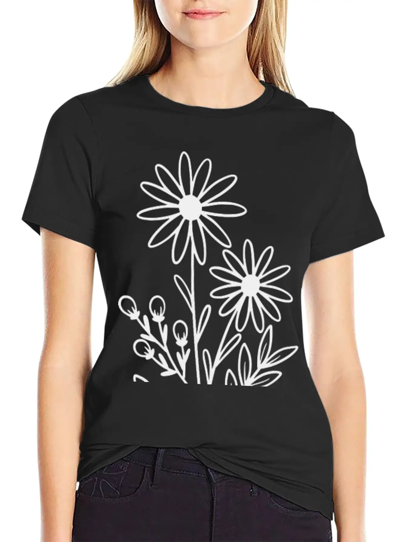 Flowers Basic Graphic T-Shirt – Daily Comfort In Soft Cotton