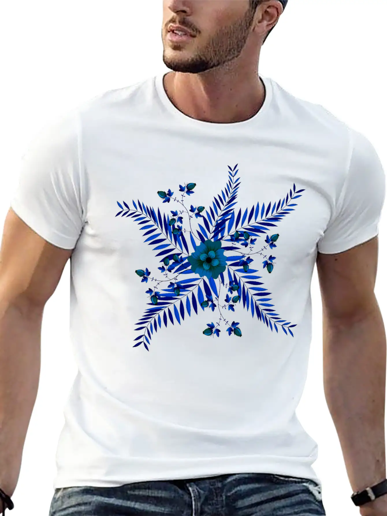 Flowers Classic Cotton Tee – Unisex Comfort For Any Season