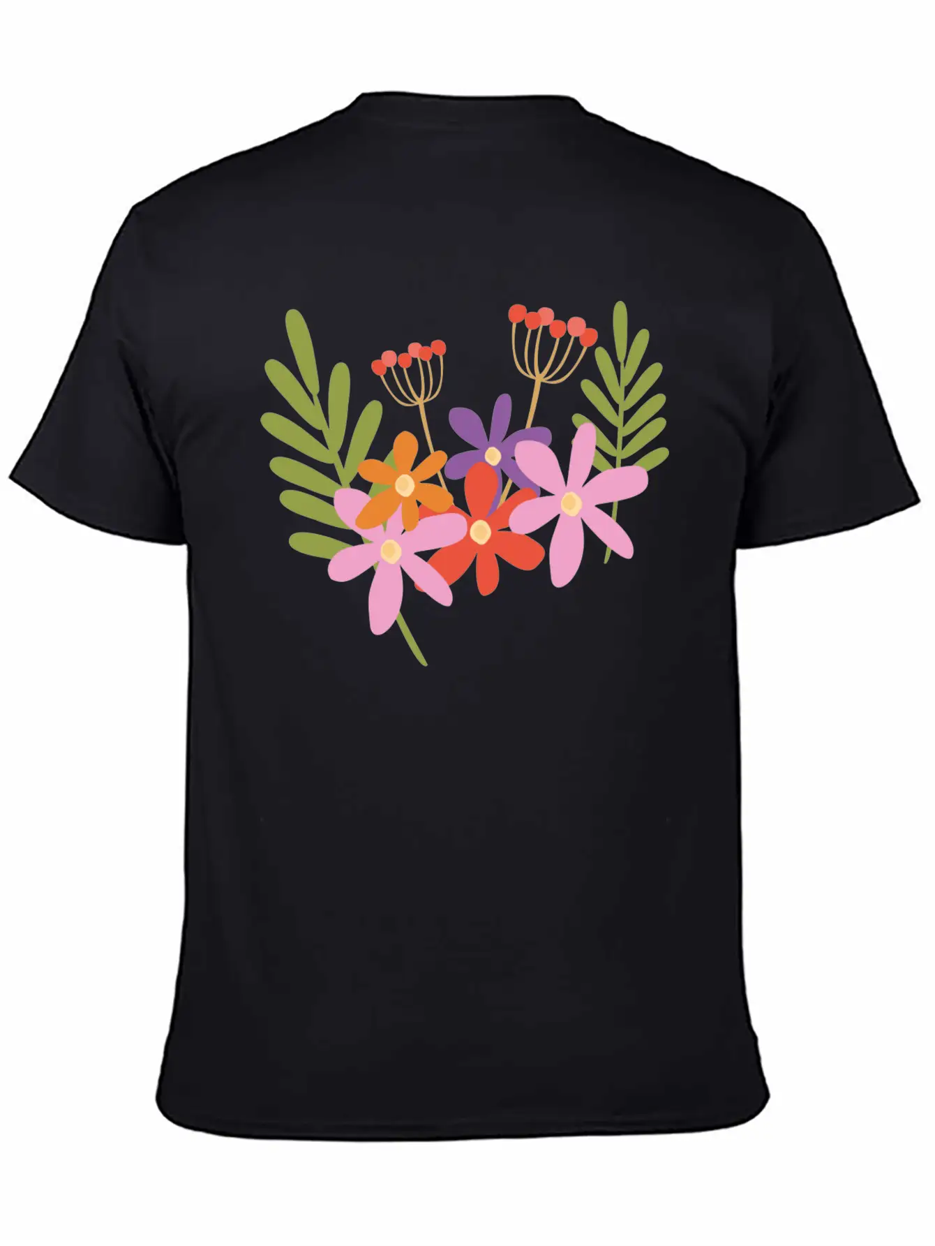 Flowers In Spring Relaxed Everyday Tee – Lightweight And Durable Cotton