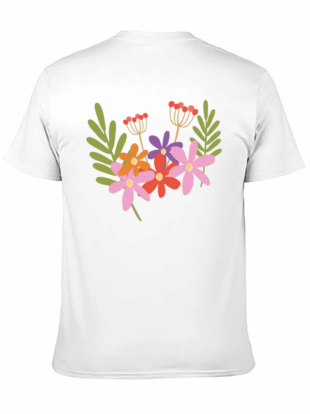 Flowers In Spring Relaxed Everyday Tee – Lightweight And Durable Cotton
