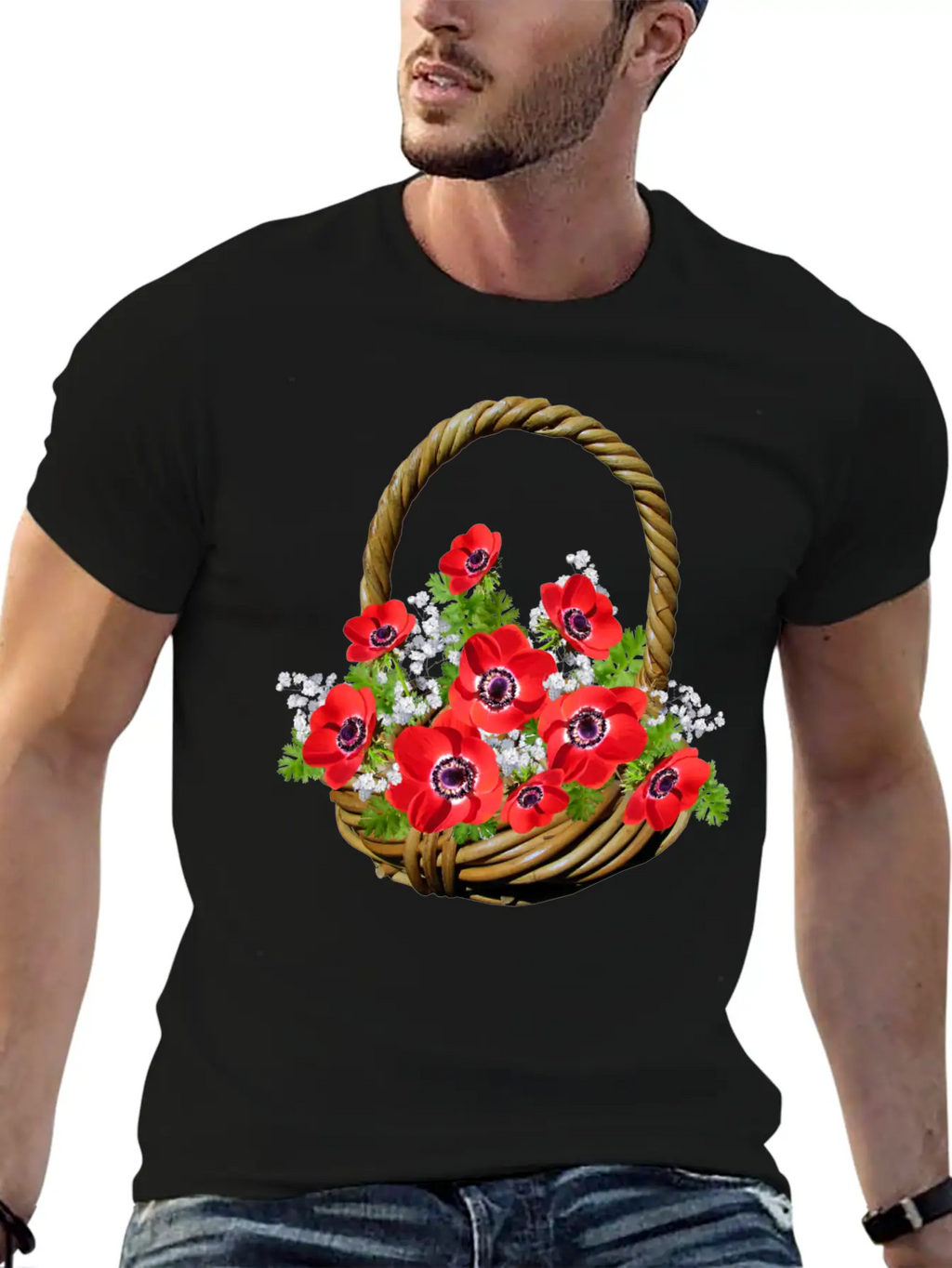 Flowers Lilies Tulips Orchids Sunflower Dahlia Ger Basic Graphic T-Shirt – Daily Comfort In Soft Cotton