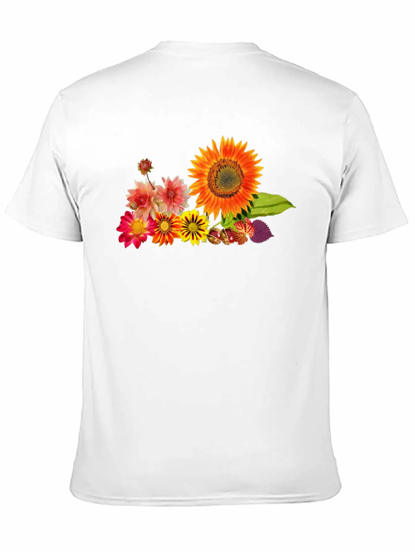 Flowers Lilies Tulips Orchids Sunflower Dahlia Ger Essential Cotton Tee For Daily Outfits – Unisex Style