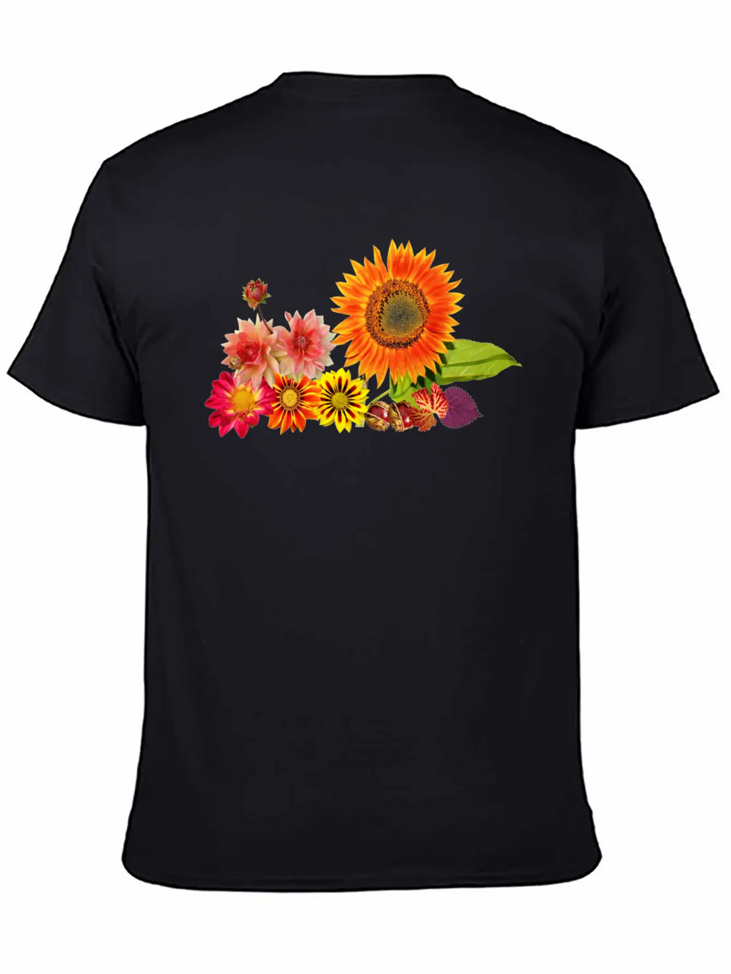 Flowers Lilies Tulips Orchids Sunflower Dahlia Ger Essential Cotton Tee For Daily Outfits – Unisex Style