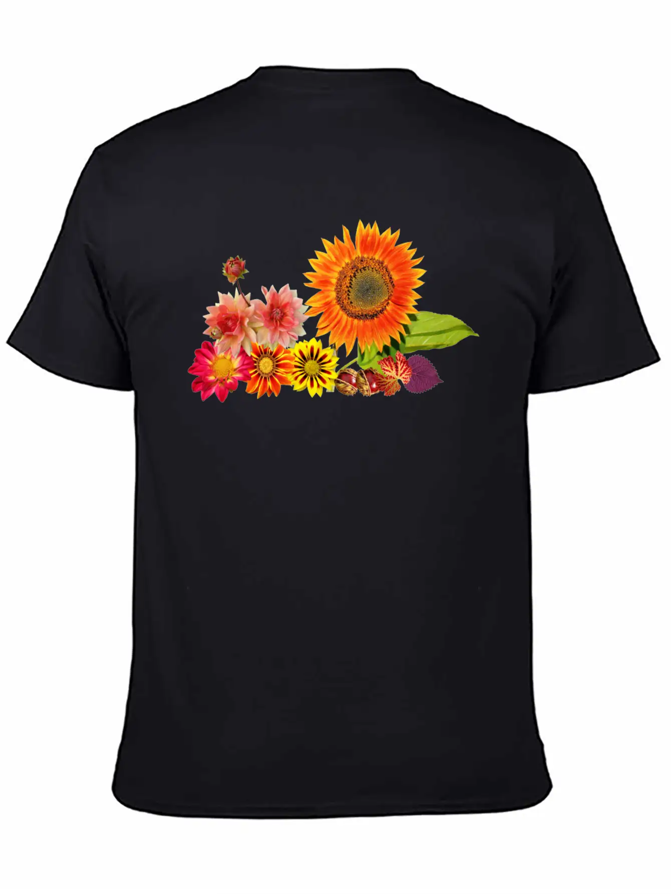 Flowers Lilies Tulips Orchids Sunflower Dahlia Ger Essential Cotton Tee For Daily Outfits – Unisex Style
