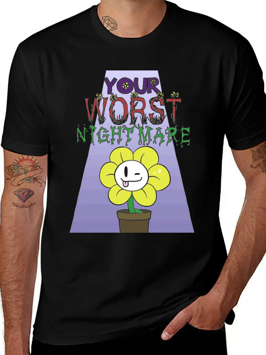 Flowey Is Your Worst Nightmare Stylish Everyday T-Shirt – Unisex Basic Cotton Tee