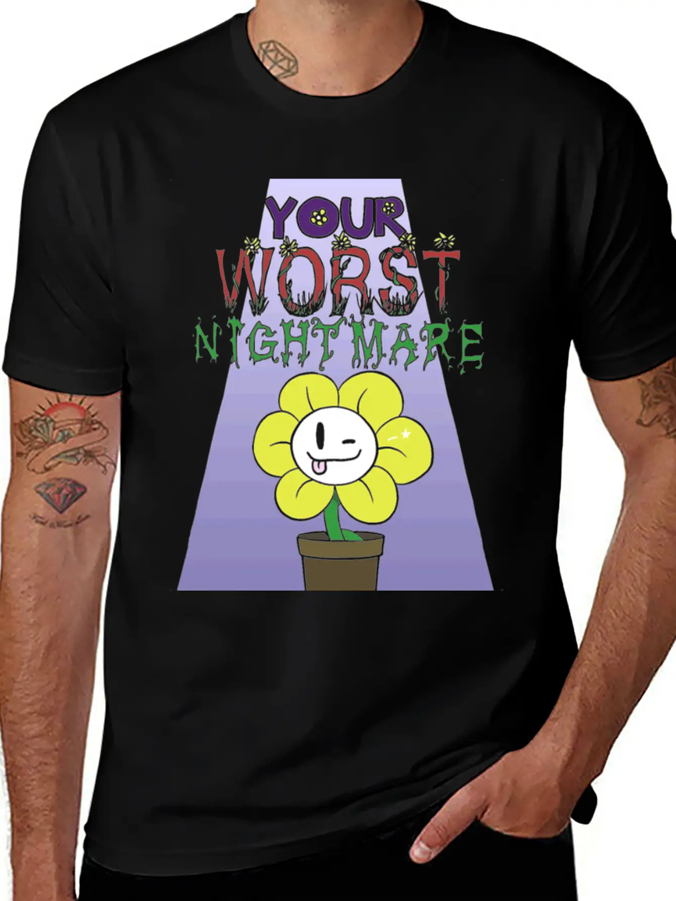 Flowey Is Your Worst Nightmare Stylish Everyday T-Shirt – Unisex Basic Cotton Tee