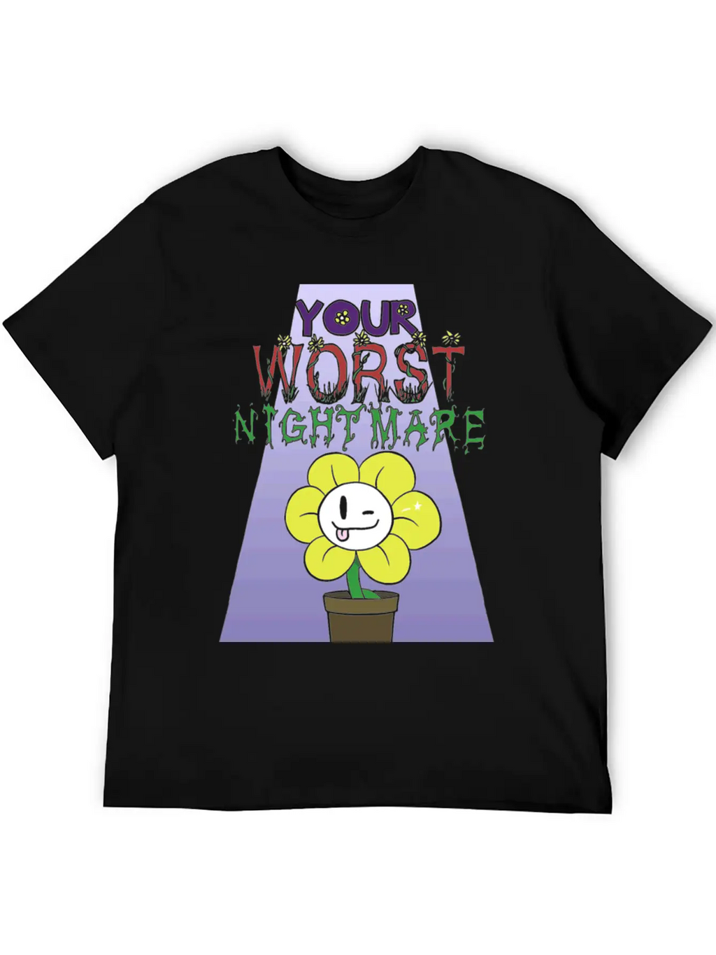 Flowey Is Your Worst Nightmare Stylish Everyday T-Shirt – Unisex Basic Cotton Tee