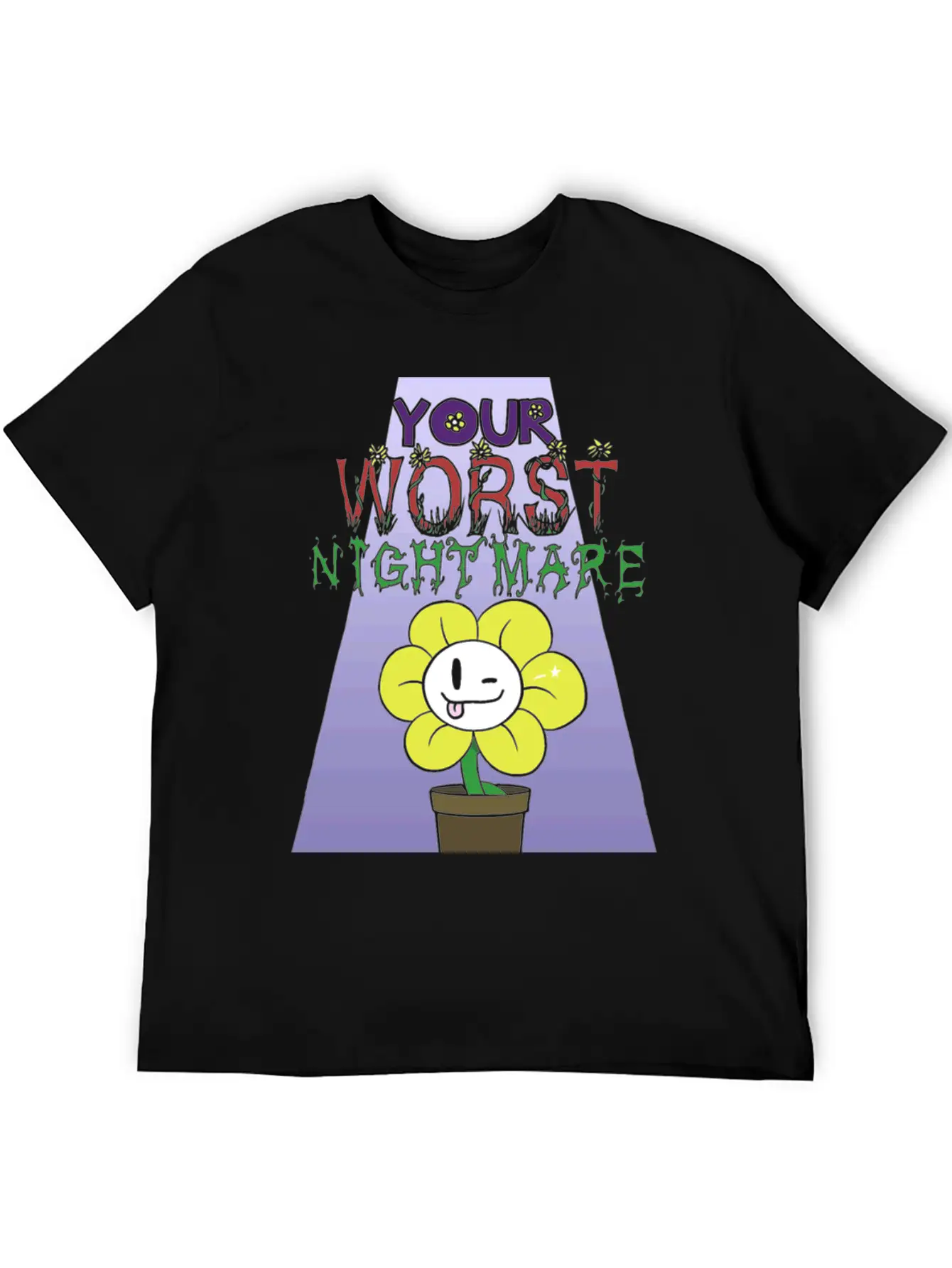 Flowey Is Your Worst Nightmare Stylish Everyday T-Shirt – Unisex Basic Cotton Tee