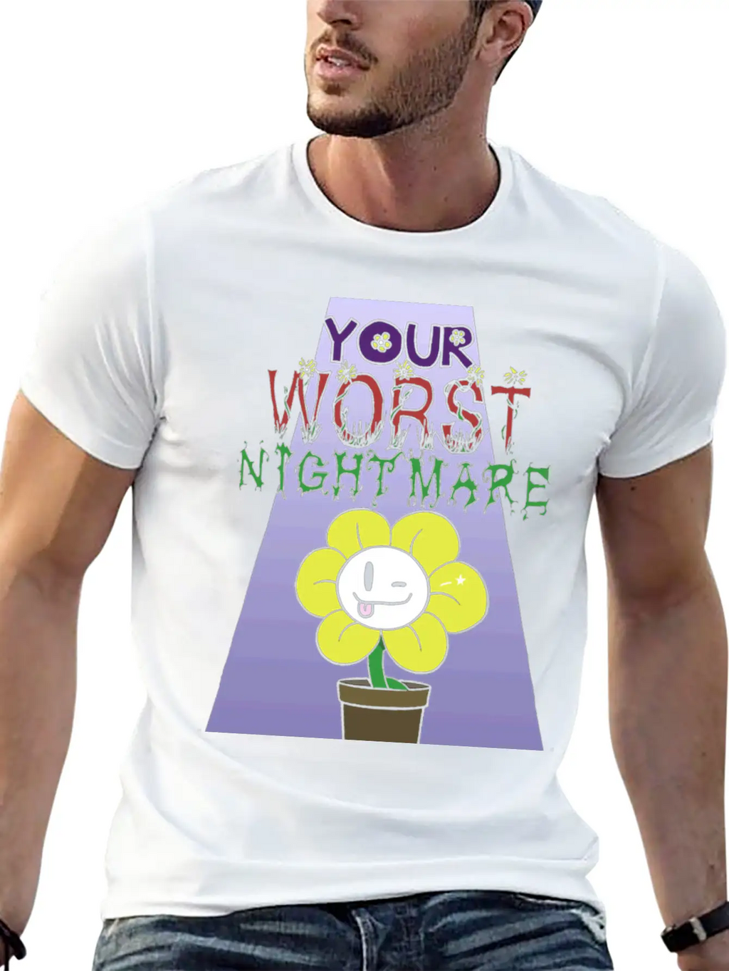 Flowey Is Your Worst Nightmare Stylish Everyday T-Shirt – Unisex Basic Cotton Tee