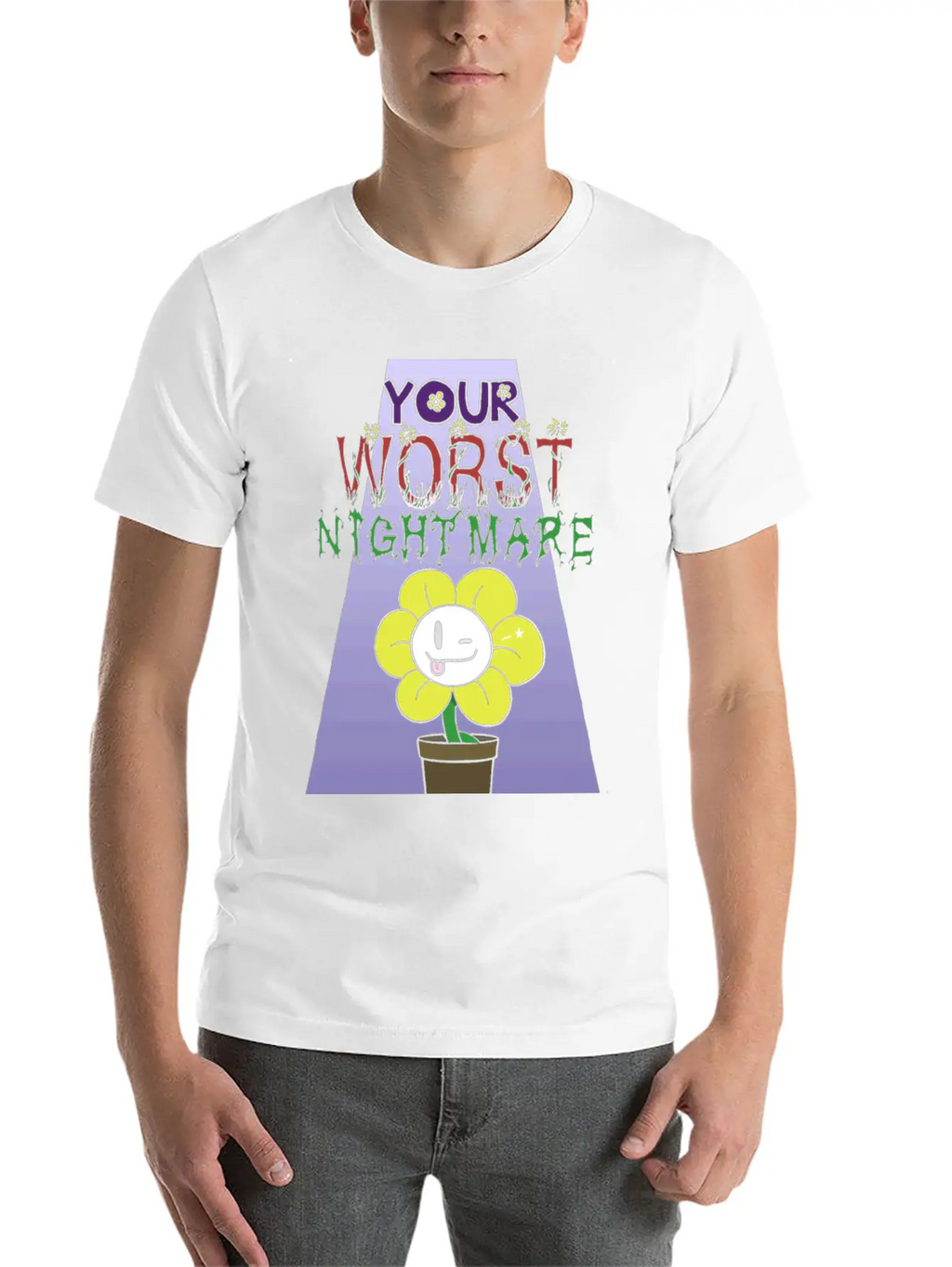 Flowey Is Your Worst Nightmare Stylish Everyday T-Shirt – Unisex Basic Cotton Tee