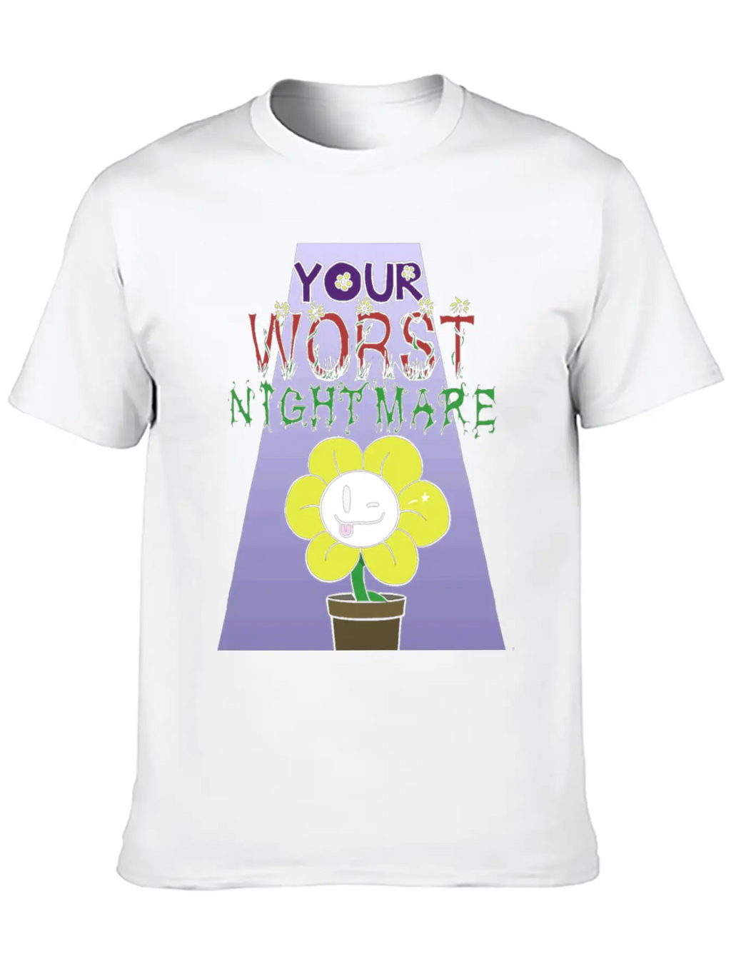 Flowey Is Your Worst Nightmare Stylish Everyday T-Shirt – Unisex Basic Cotton Tee