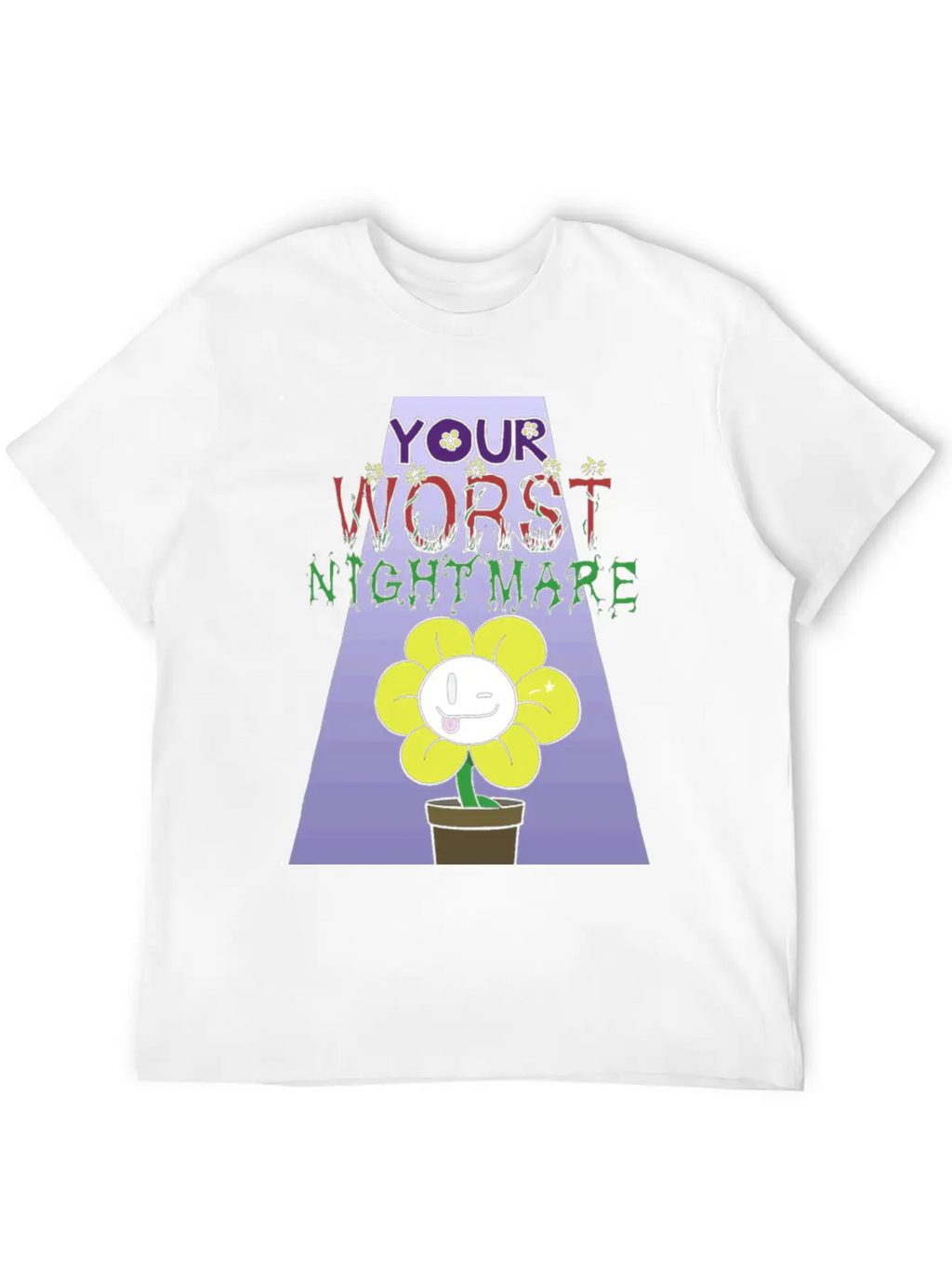 Flowey Is Your Worst Nightmare Stylish Everyday T-Shirt – Unisex Basic Cotton Tee