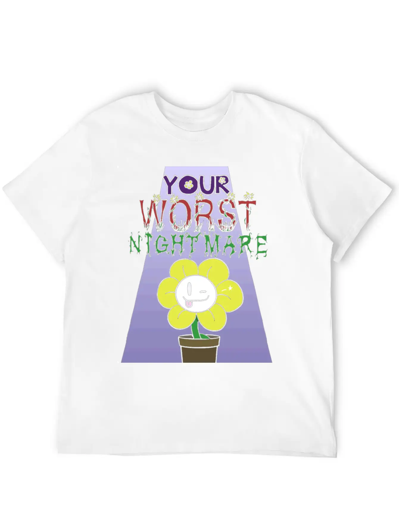 Flowey Is Your Worst Nightmare Stylish Everyday T-Shirt – Unisex Basic Cotton Tee