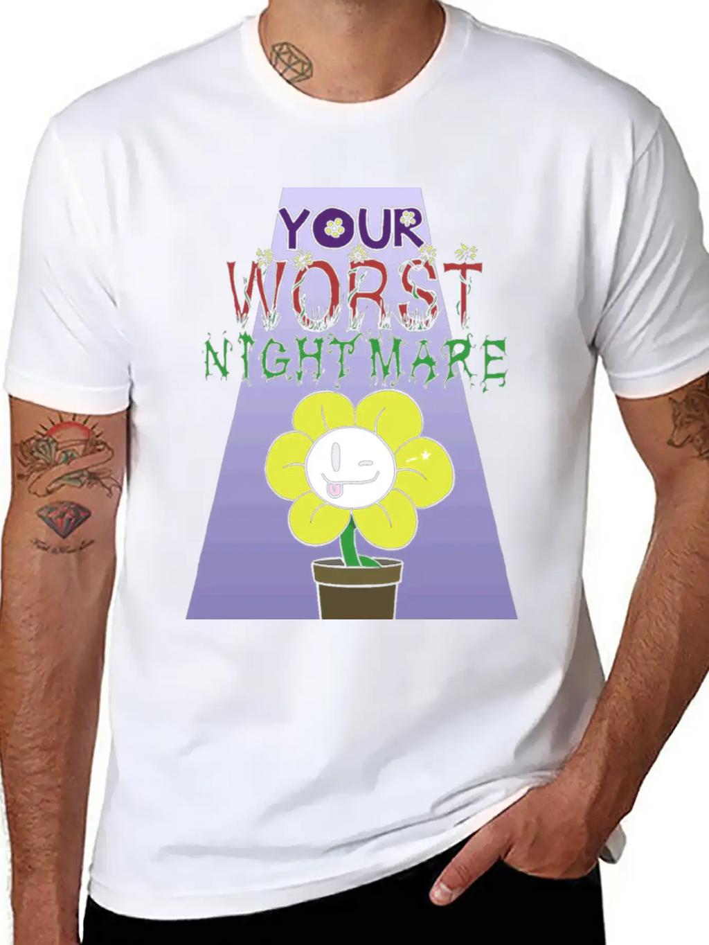 Flowey Is Your Worst Nightmare Stylish Everyday T-Shirt – Unisex Basic Cotton Tee