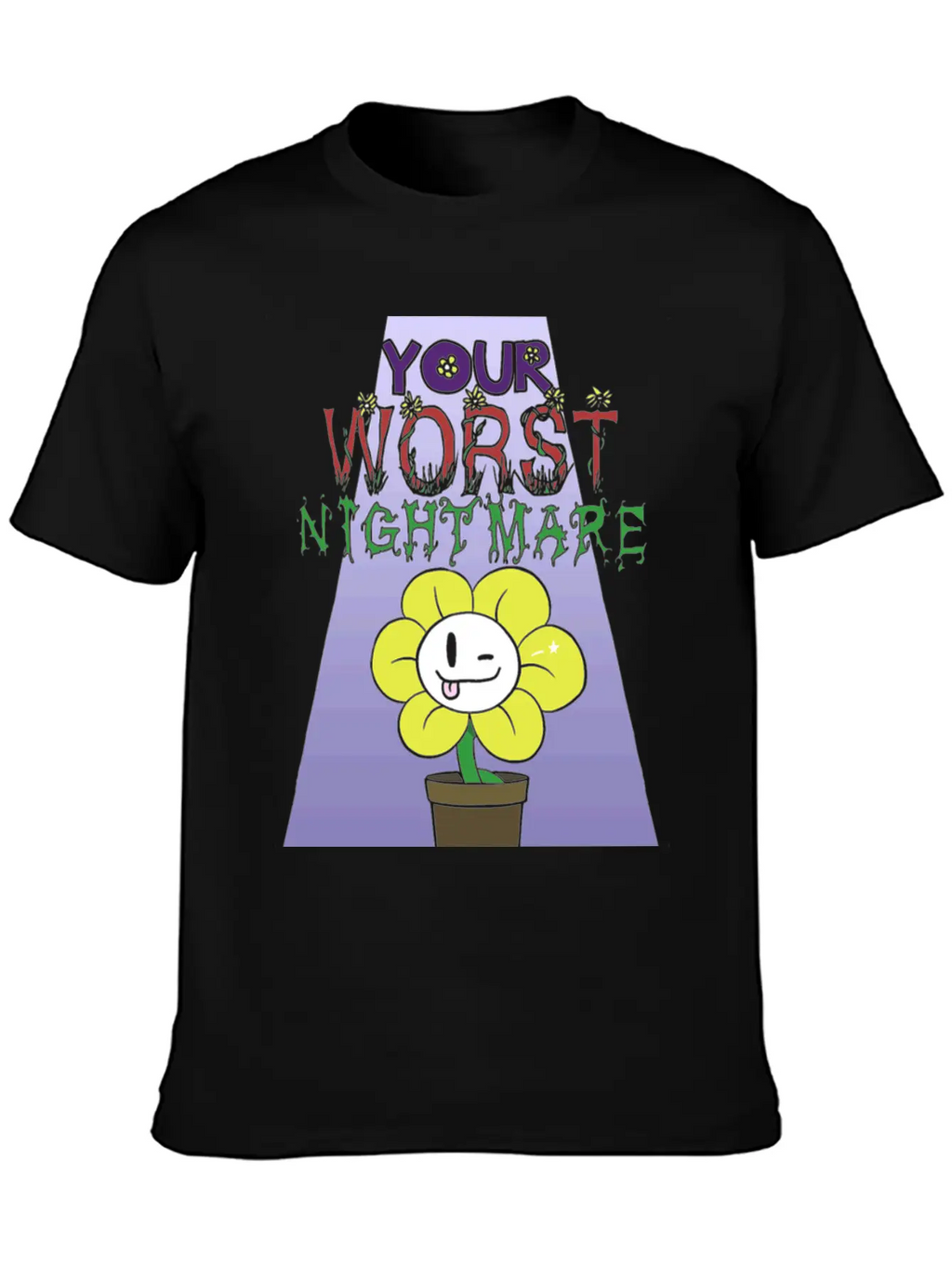 Flowey Is Your Worst Nightmare Stylish Everyday T-Shirt – Unisex Basic Cotton Tee