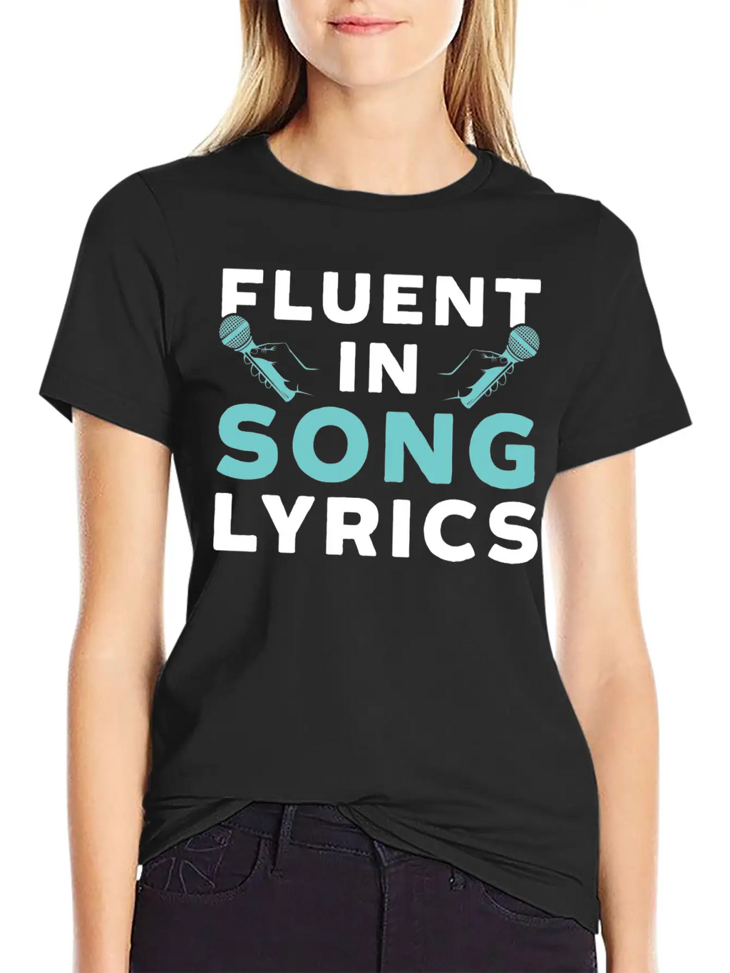 Fluent In Song Lyrics Timeless Short Sleeve Tee – Comfy And Minimalist Design