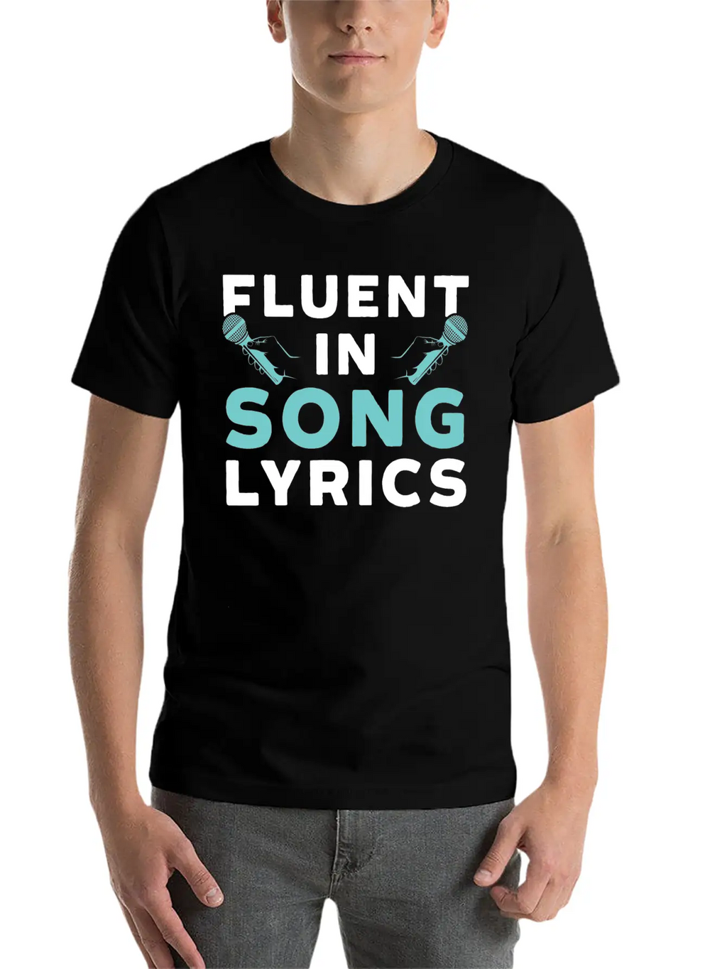 Fluent In Song Lyrics Timeless Short Sleeve Tee – Comfy And Minimalist Design