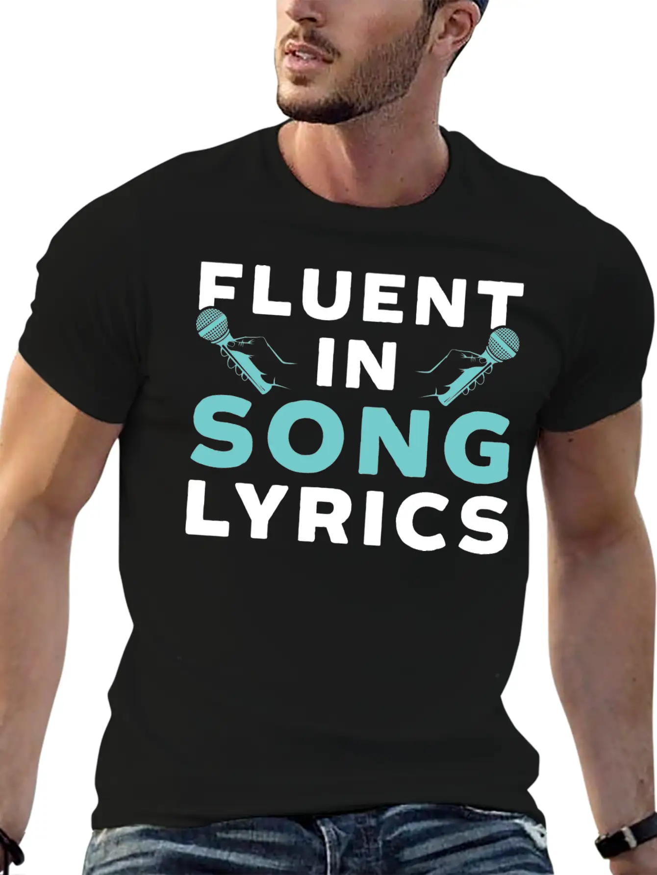 Fluent In Song Lyrics Timeless Short Sleeve Tee – Comfy And Minimalist Design