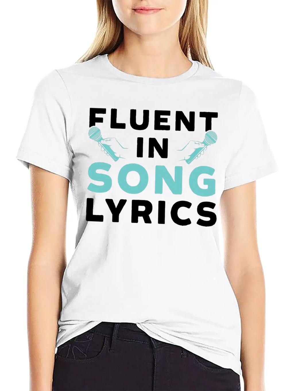 Fluent In Song Lyrics Timeless Short Sleeve Tee – Comfy And Minimalist Design