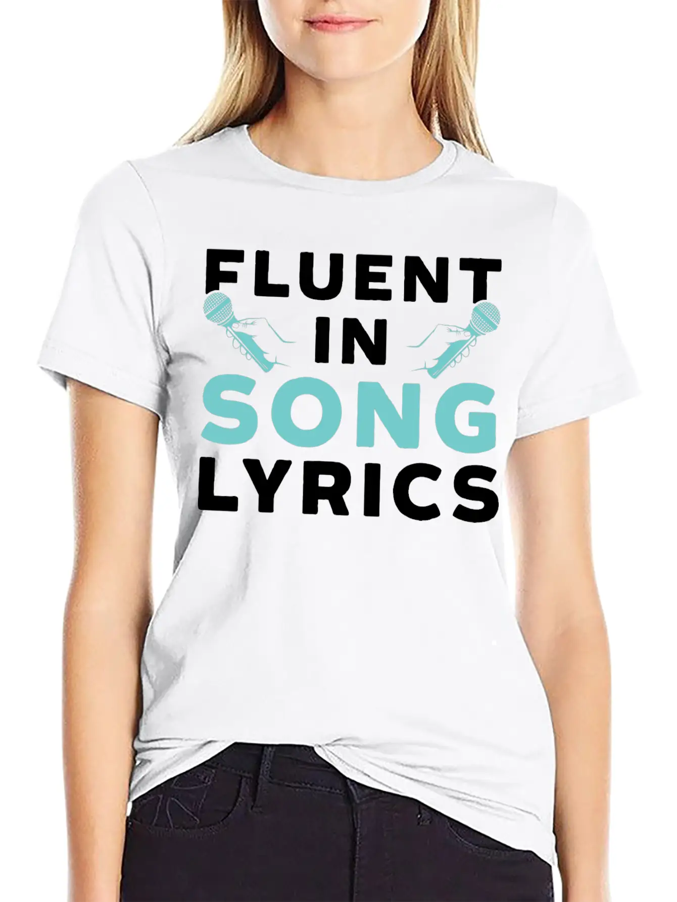 Fluent In Song Lyrics Timeless Short Sleeve Tee – Comfy And Minimalist Design