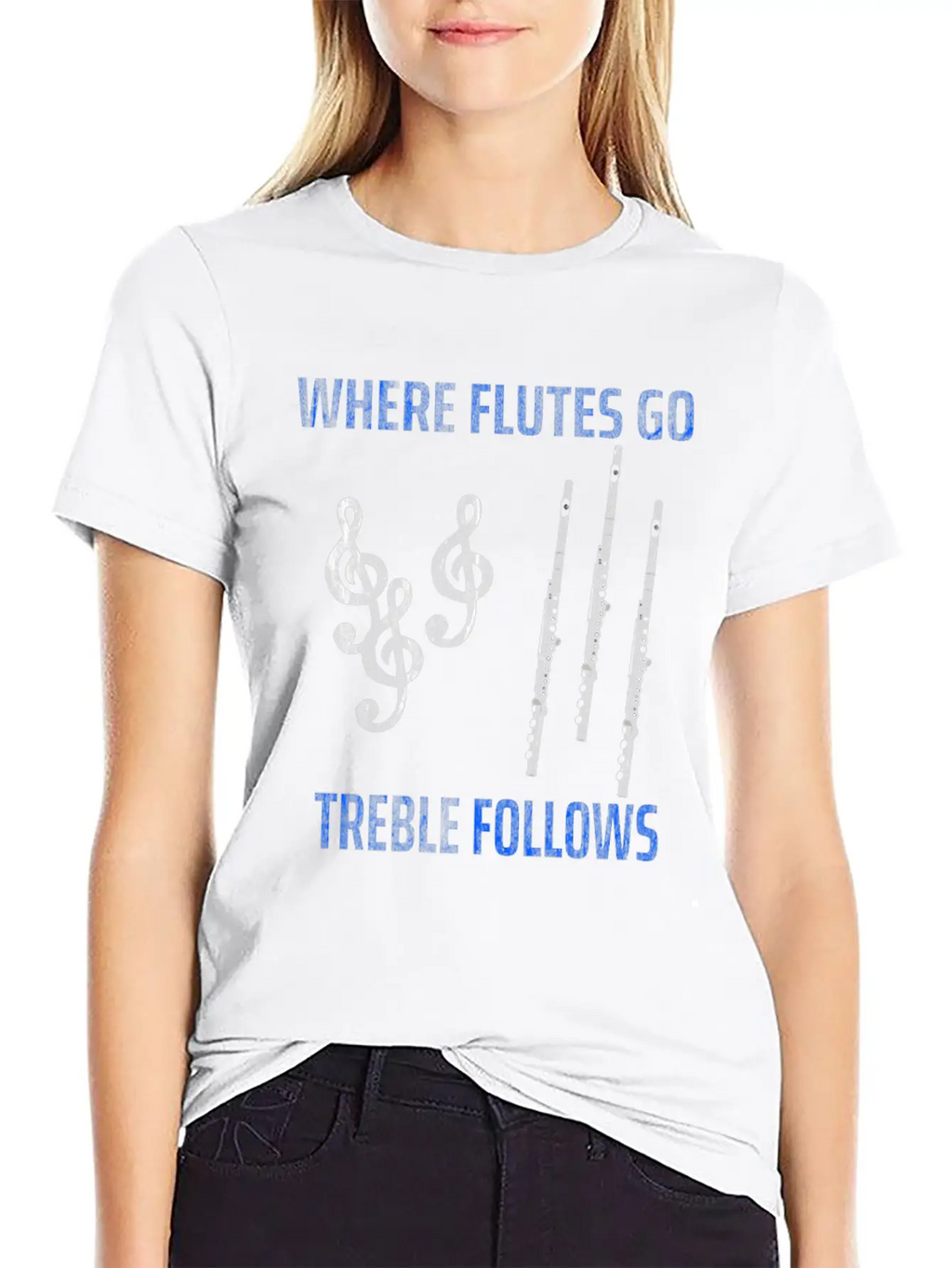 Flute Music Basic Graphic T-Shirt – Daily Comfort In Soft Cotton