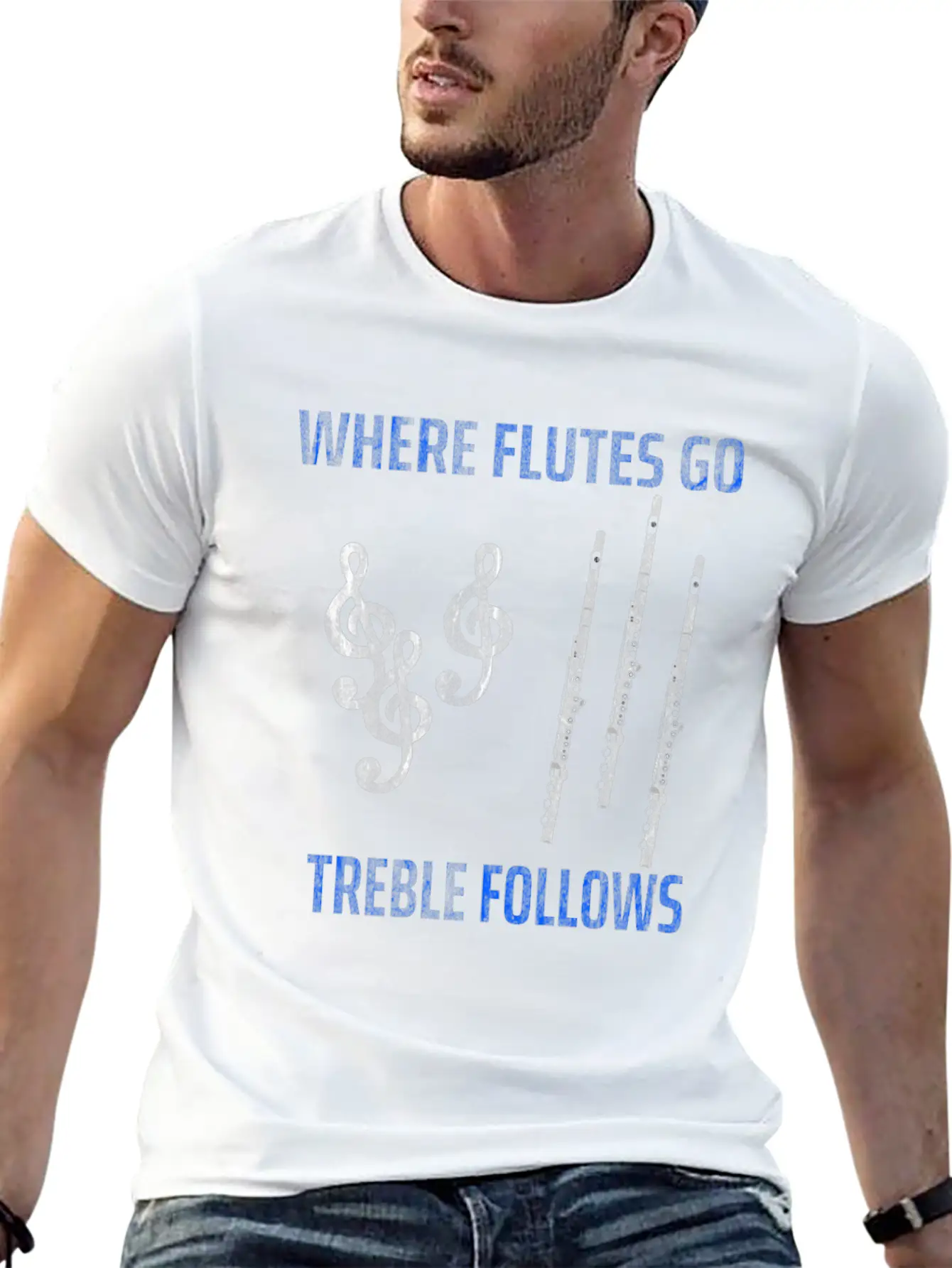 Flute Music Basic Graphic T-Shirt – Daily Comfort In Soft Cotton