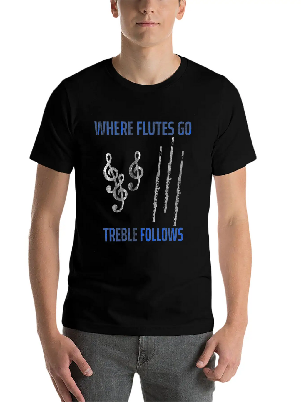 Flute Music Basic Graphic T-Shirt – Daily Comfort In Soft Cotton