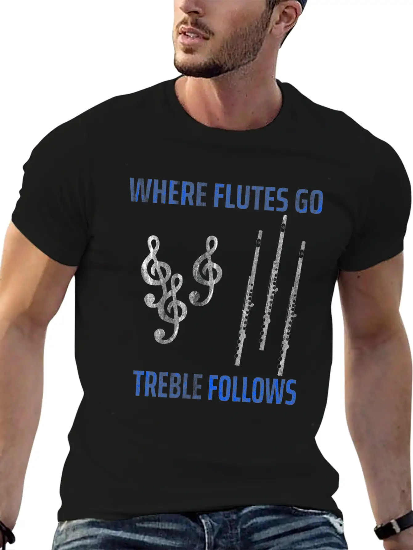 Flute Music Basic Graphic T-Shirt – Daily Comfort In Soft Cotton