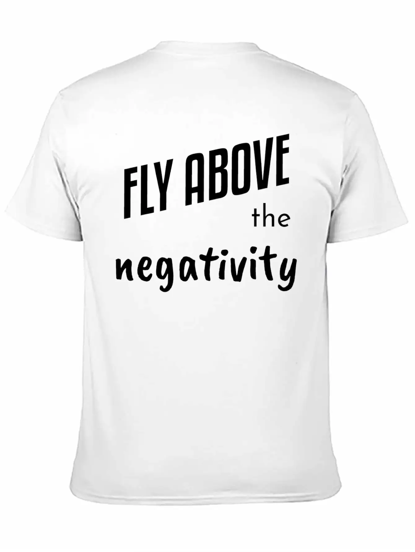 Fly Above Negativity Mindfulness Spiritual Classic Cotton Tee – Unisex Comfort For Any Season