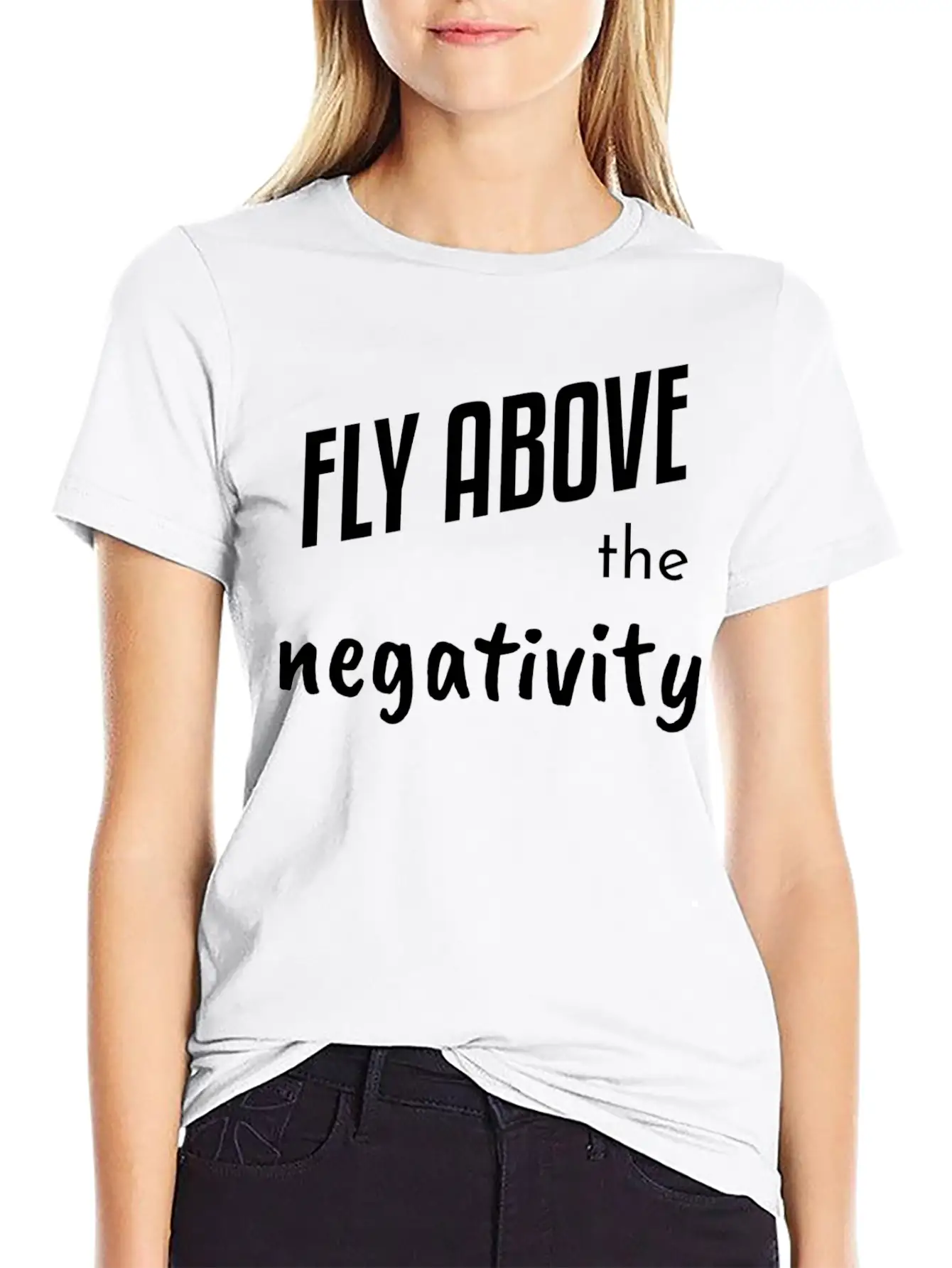 Fly Above Negativity Mindfulness Spiritual Classic Cotton Tee – Unisex Comfort For Any Season