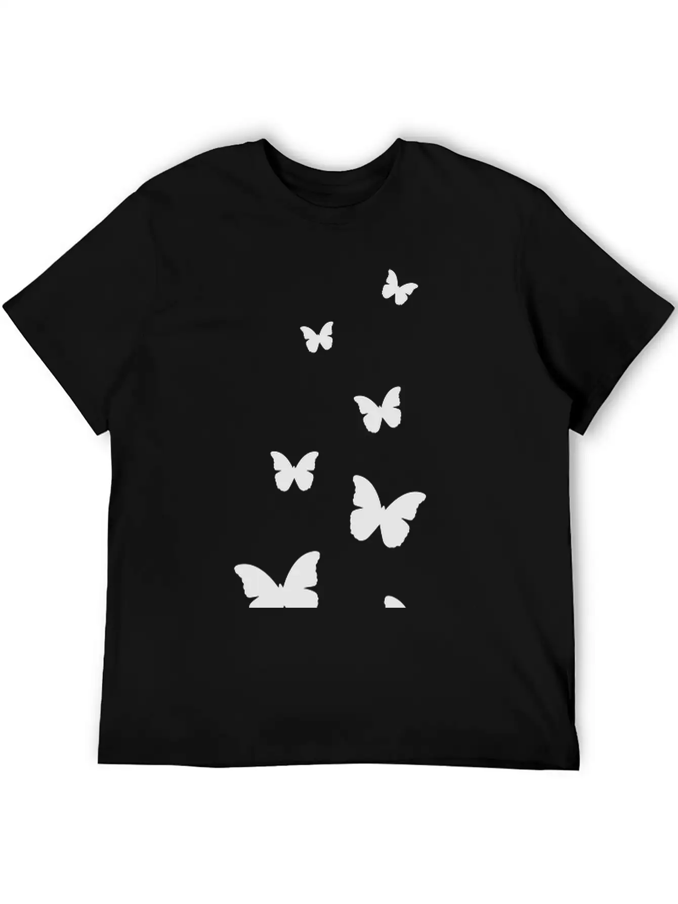 Flying Butterflies Breathable Graphic T-Shirt – Perfect For Casual Days