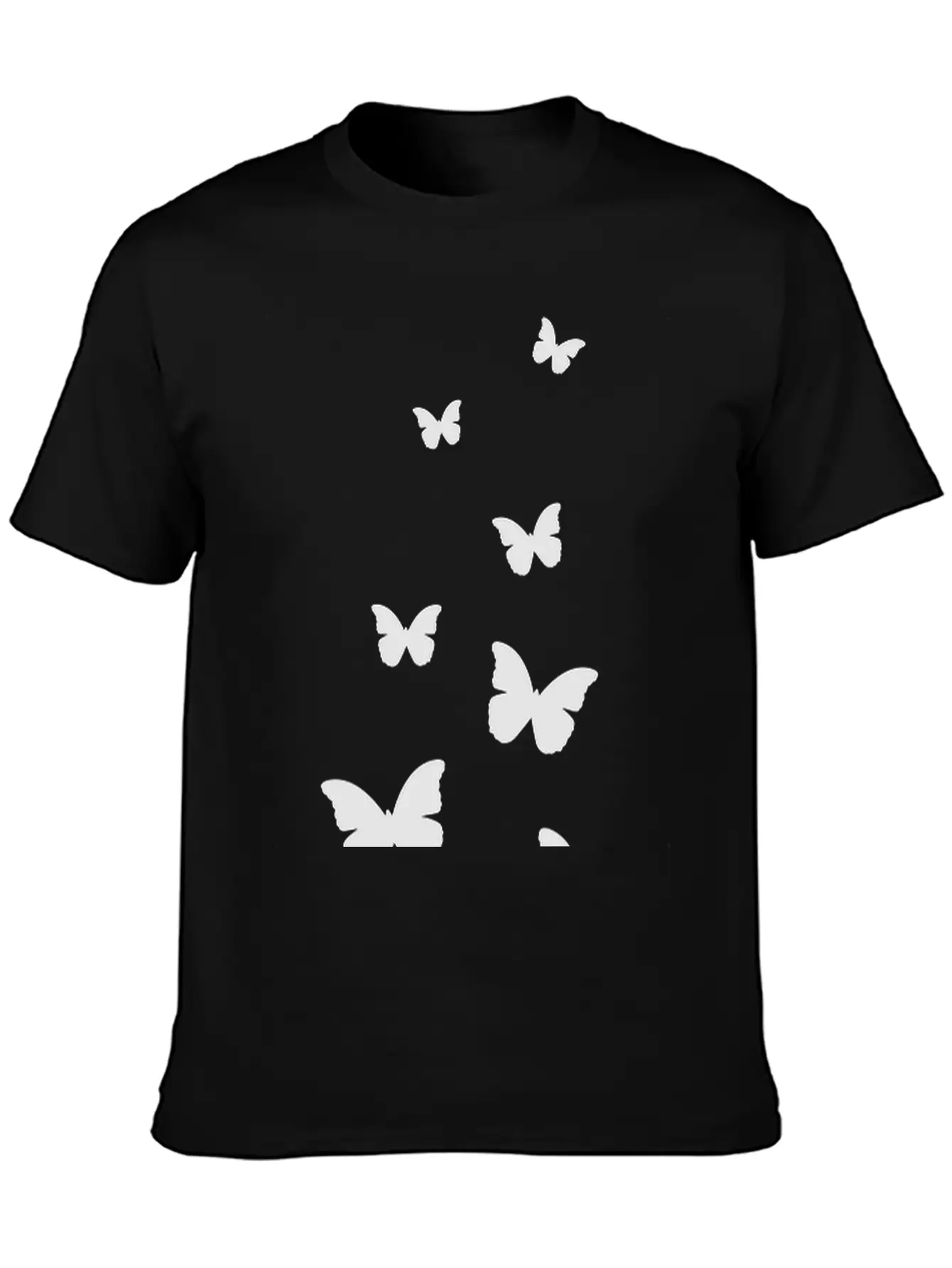 Flying Butterflies Breathable Graphic T-Shirt – Perfect For Casual Days