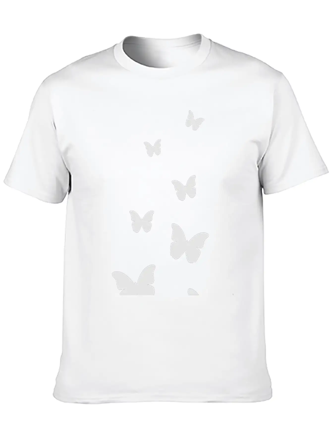 Flying Butterflies Breathable Graphic T-Shirt – Perfect For Casual Days