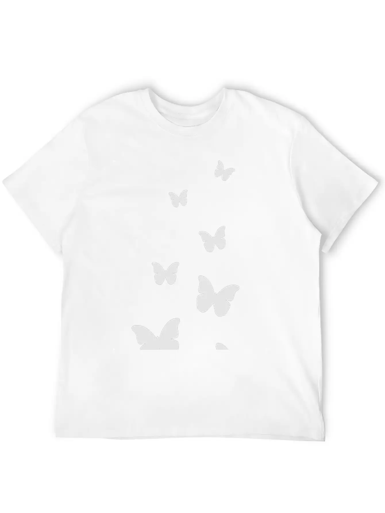 Flying Butterflies Breathable Graphic T-Shirt – Perfect For Casual Days