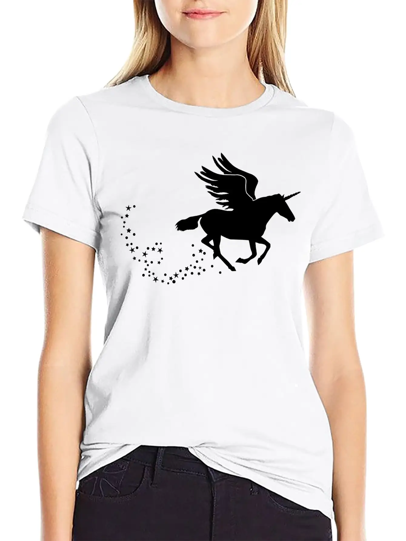 Flying Pegasus Unicorn Classic Cotton Tee – Unisex Comfort For Any Season