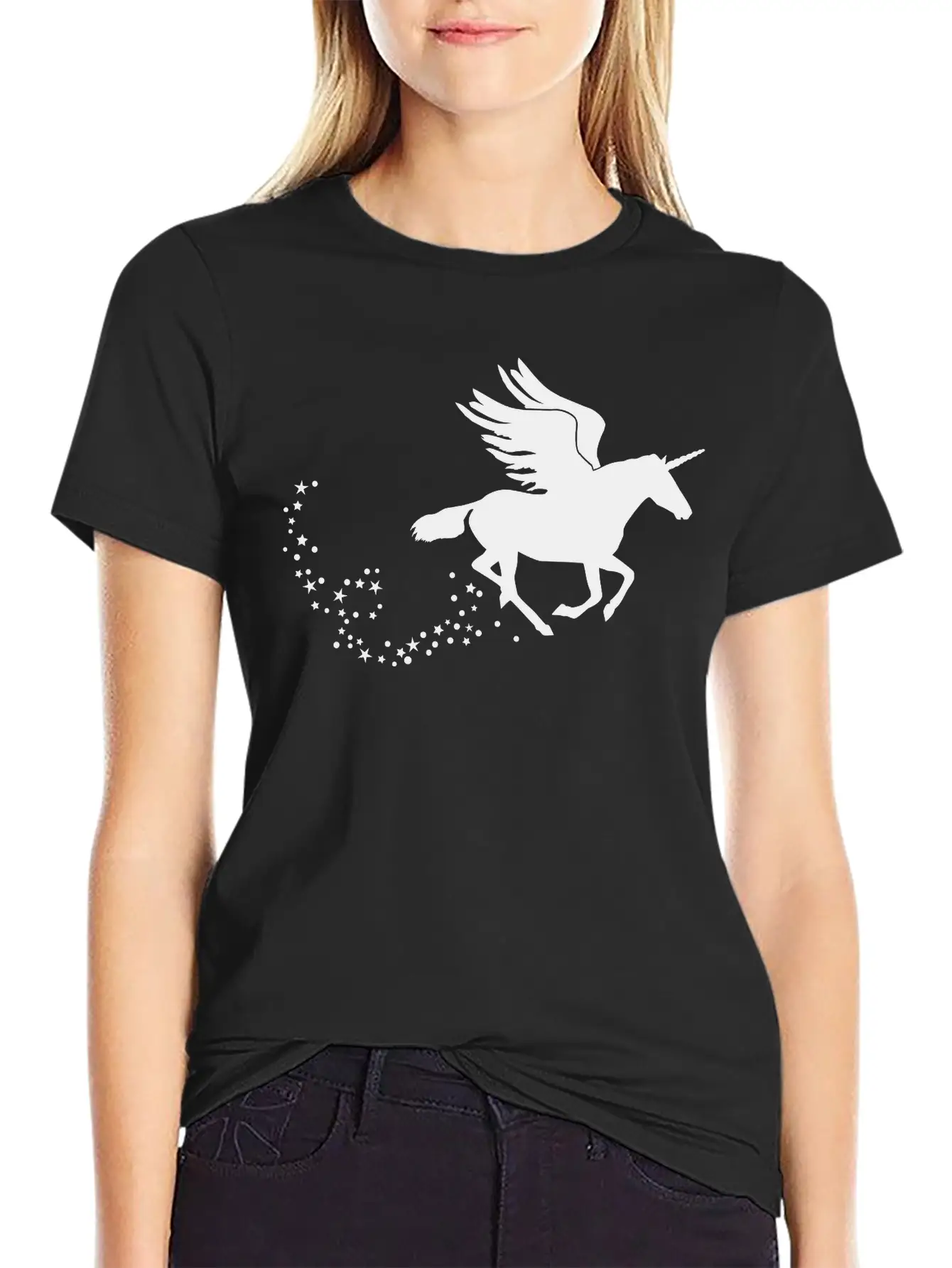 Flying Pegasus Unicorn Classic Cotton Tee – Unisex Comfort For Any Season