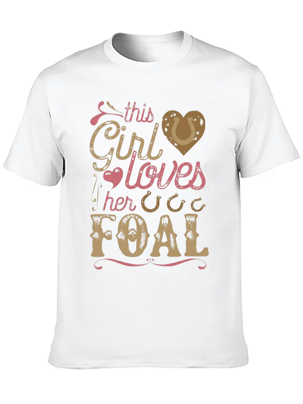 Foal Horse Shirt Gift Horses Breathable Graphic T-Shirt – Perfect For Casual Days