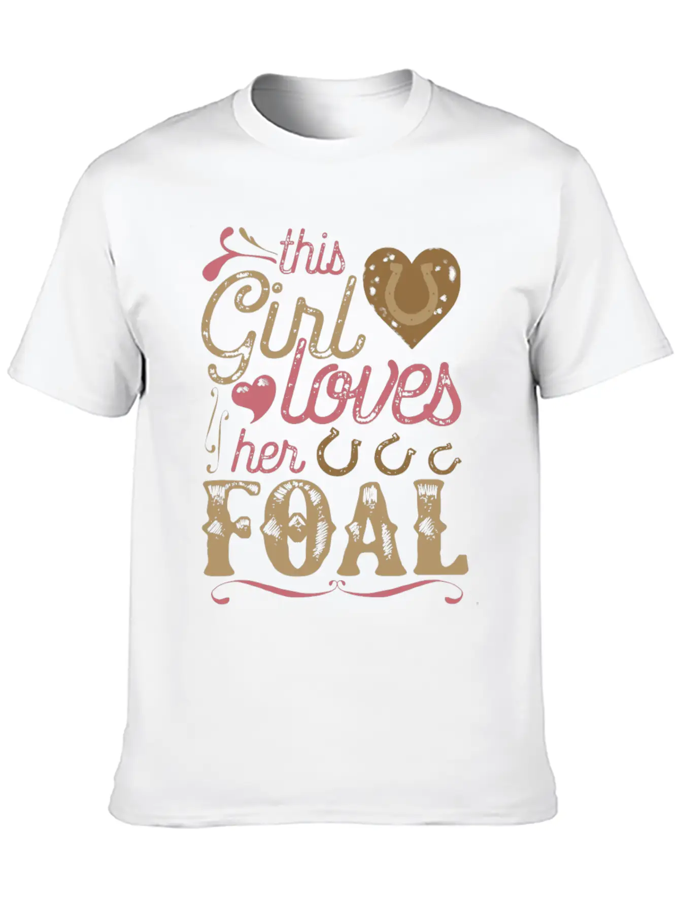 Foal Horse Shirt Gift Horses Breathable Graphic T-Shirt – Perfect For Casual Days